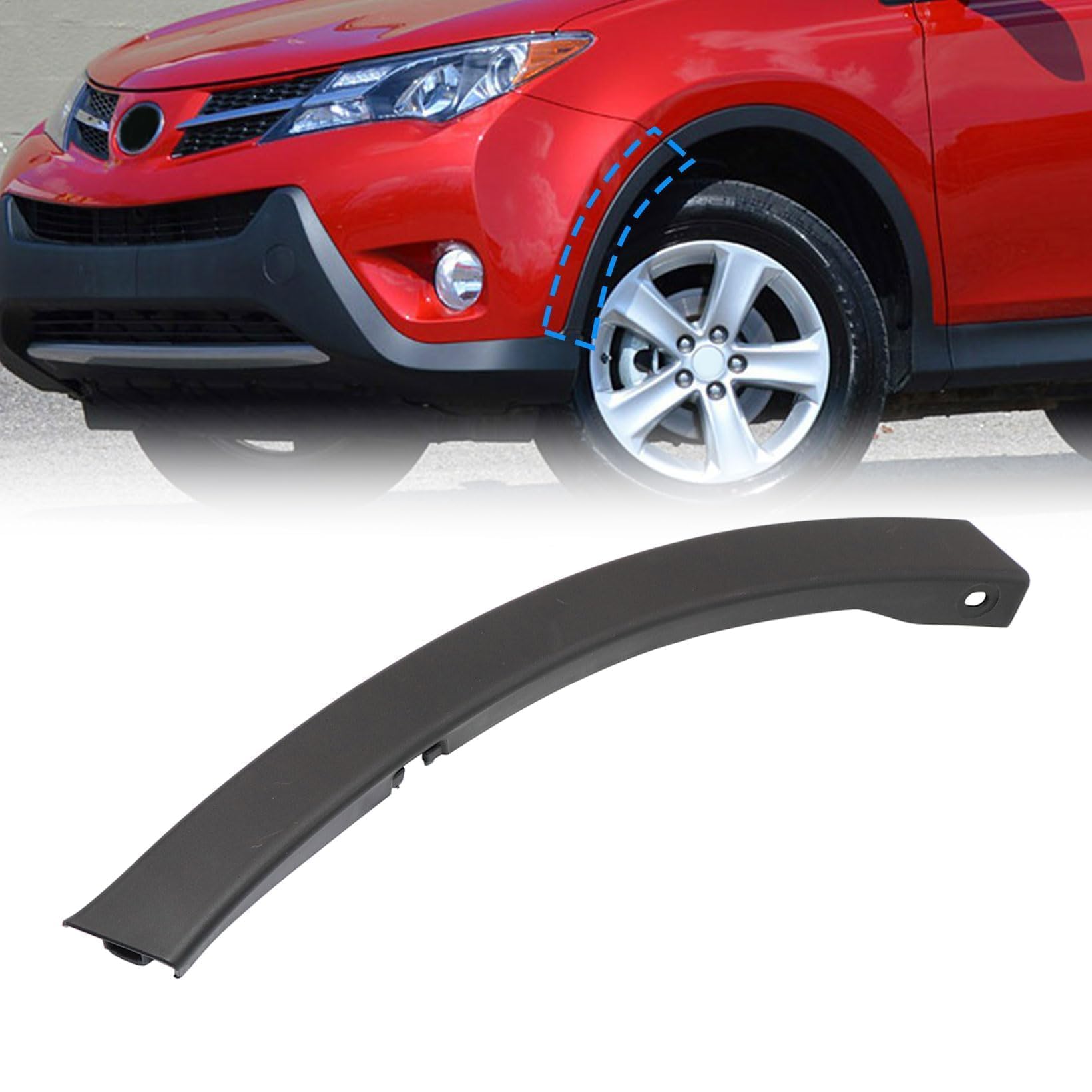 Amazon.com: NLQR Front Driver side Bumper Wheel Fender Molding