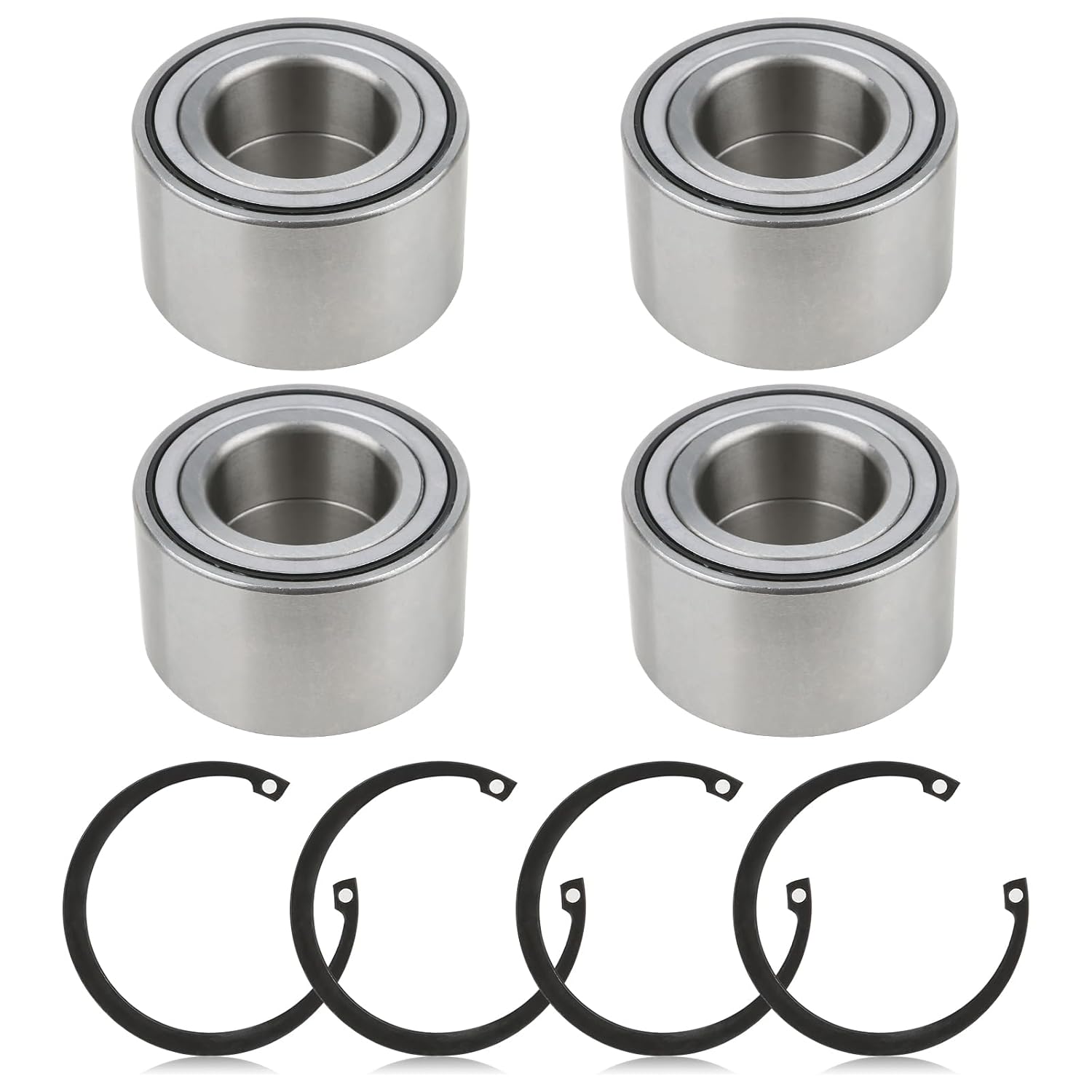 4Pcs Front & Rear Wheel Bearings for Arctic Cat ATV 250 300 350 366 400 425 450 500 650 700 1000 2005-2017 1402-027 1402-809 0423-423