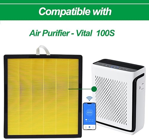 Miniatura 2 de Filtro purificador de aire Vital 100S compatible con el purificador de aire LEVOIT Vital 100S Pet Allergy Vital 100S-RF-PA - 2 filtros HEPA + 4