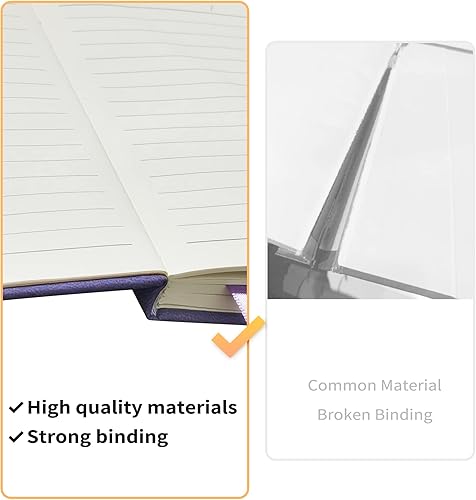 Miniatura 4 de Cuaderno pequeño A6, cuaderno de bolsillo forrado con soporte para bolígrafo, mini cuaderno de tapa dura, 192 páginas, 3.9 x 5.5 pulgadas Jurnal