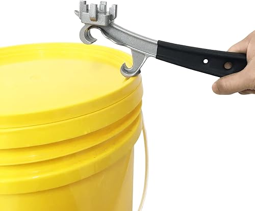 Miniatura 7 de Llave Bung para tambores de 55 galones y cubos de 5 galones, llave de tambor duradera y herramienta abridor de cubos