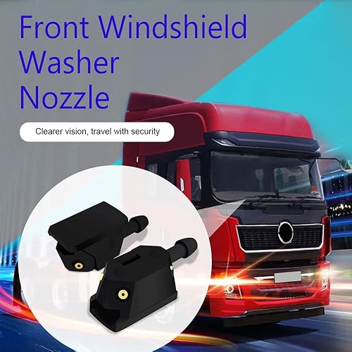 Miniatura 7 de Middrivr 2 PCS Boquillas para Lavaparabrisas Delantero, Rociador de Brazo Limpiaparabrisas de Automóvil de 4 Orificios, Boquilla Rociadora de