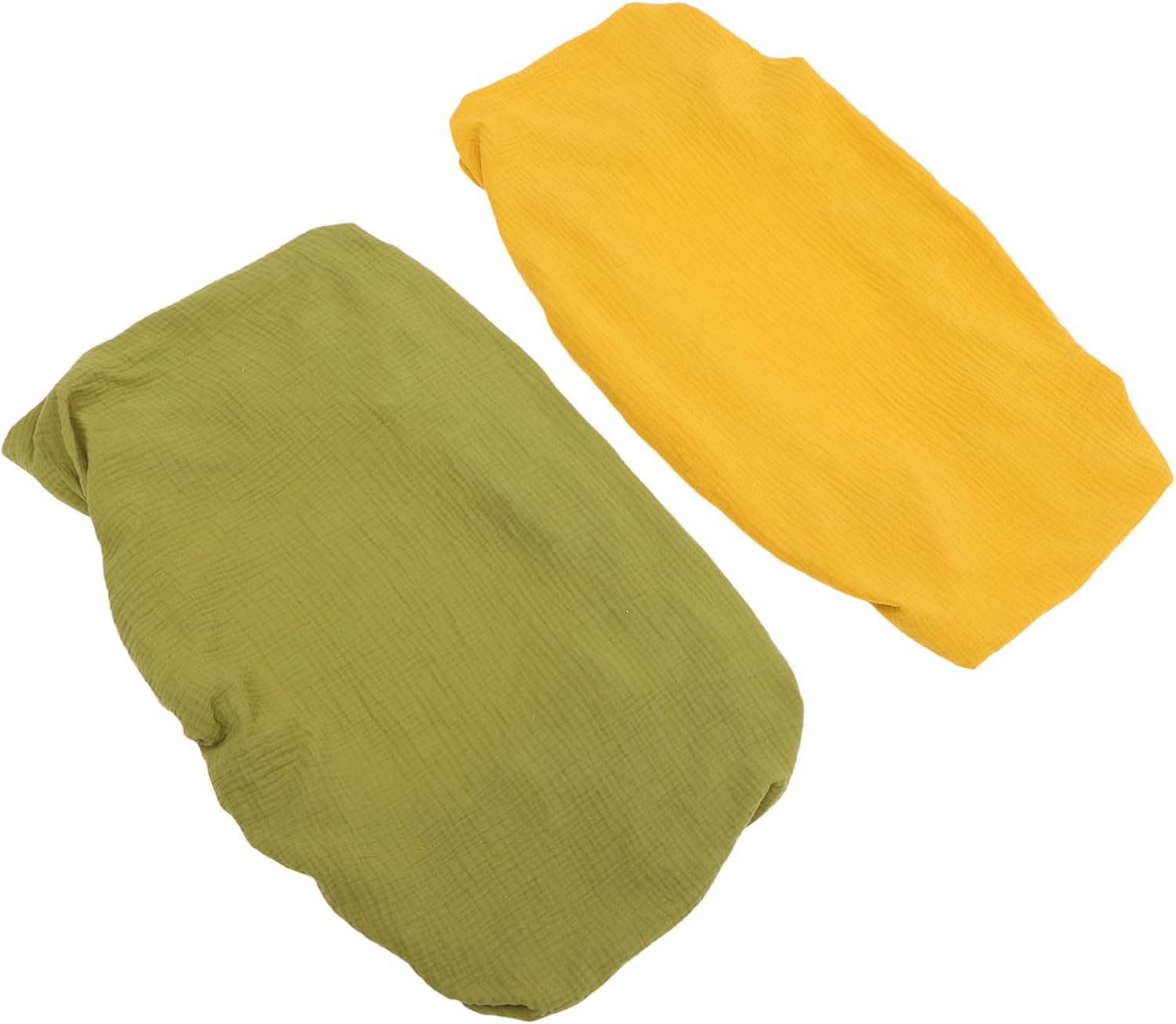 SHOWERORO 2Pcs Washable Changing Pad Covers with Elastic Fit Removable Cotton Gauze for Diaper Changing Table Breathable and Soft Replacement Covers Army Green for Nursery