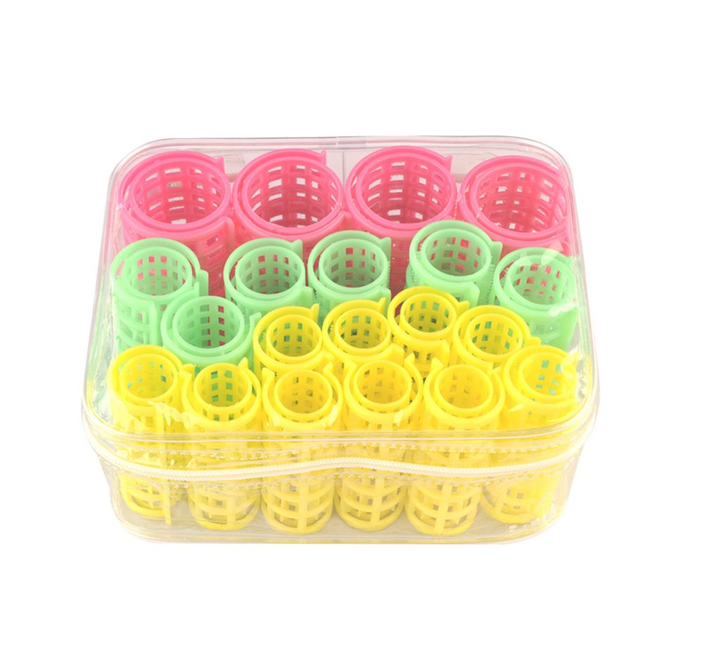 Set de rulos, Herramienta de rizado, juego de rodillos for el cabello, plástico Bricolaje Clips de rizadores de cabello peinado for peinado for peinado (20 pcs)
