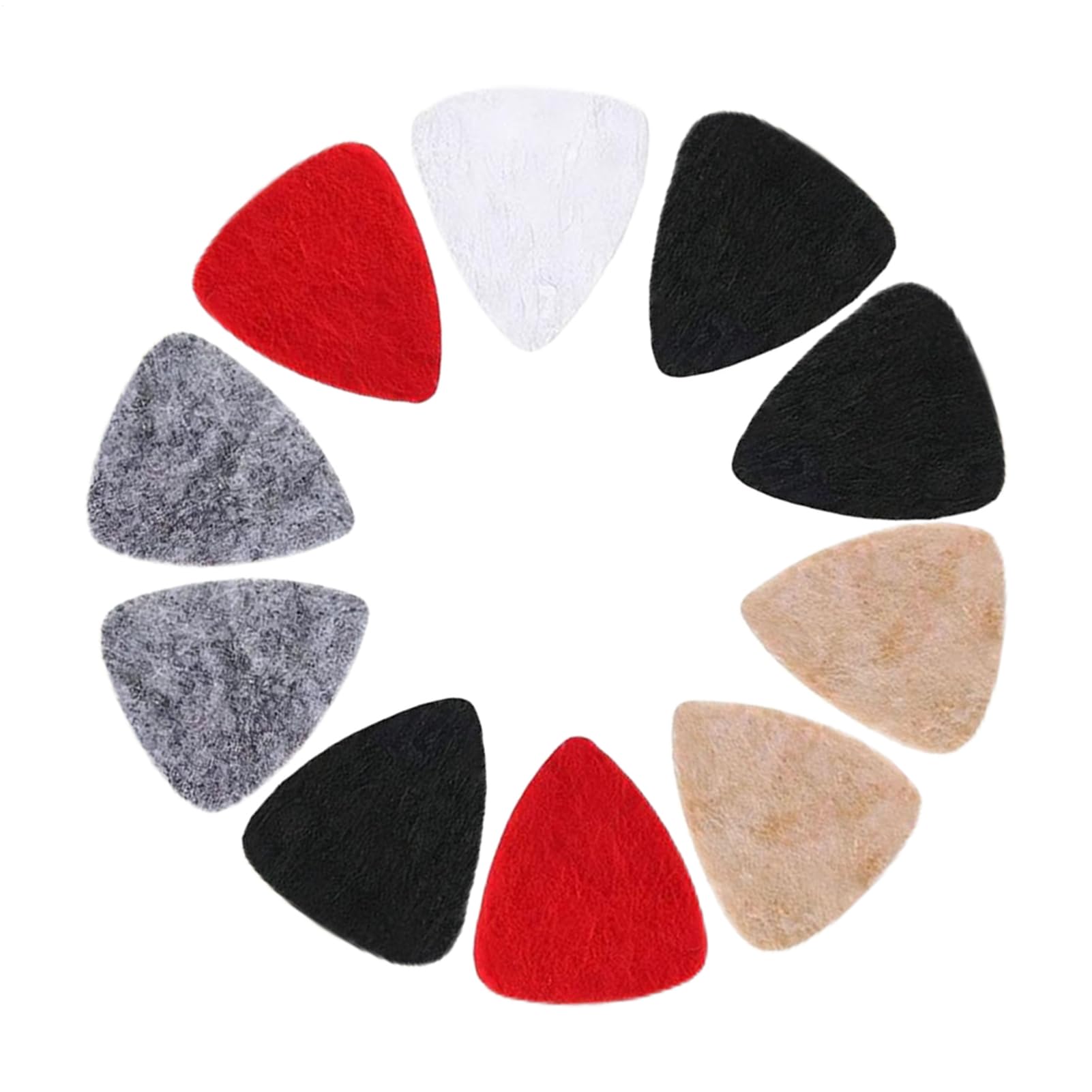Felt Guitar Picks - Soft String Instrument Accessory, Ukulele Pick Set, Soft Sound Performance, Lightweight Comfortable Grip | Practice Equipment m