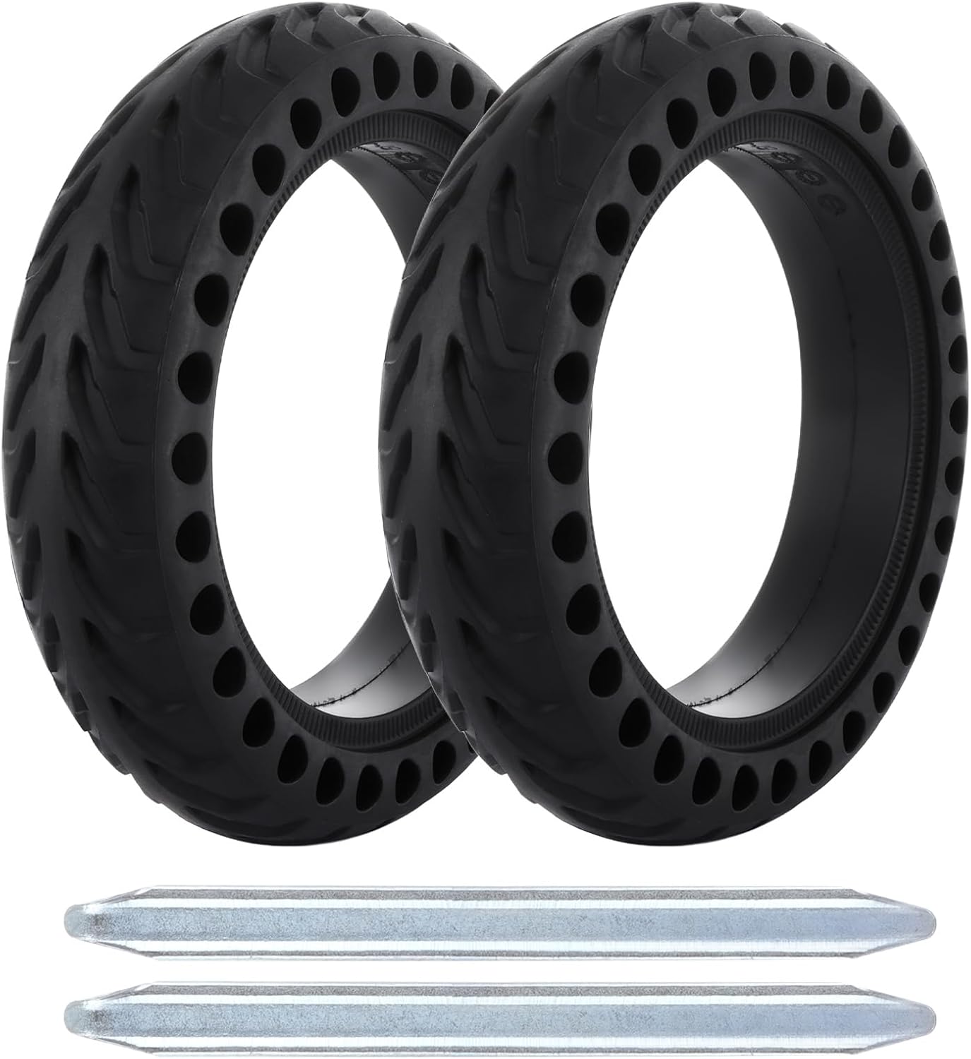 CertBuy 2 Pack Solid Tire, 8.5 Inch Electric Scooter Wheels