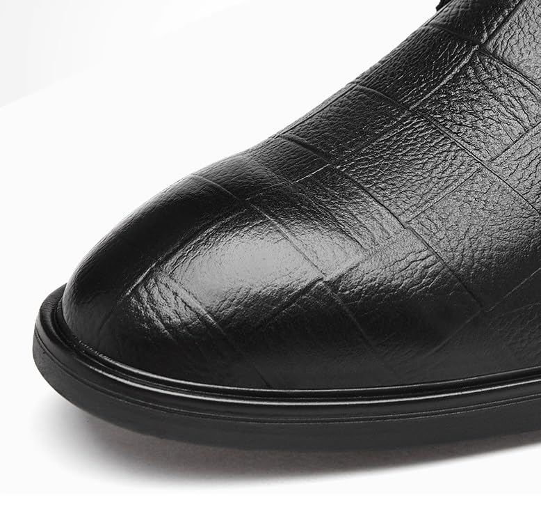 Men's Classic Oxford Dress Shoes Lace-Up Formal Business Casual Leather Comfortable Slip2