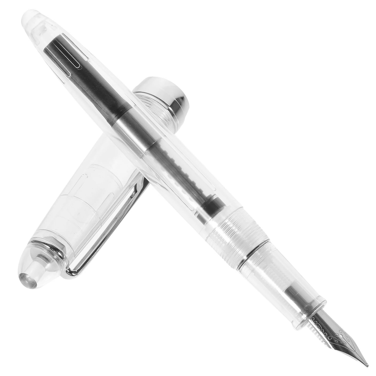 Stylo-plume à piston acrylique pour calligraphie école et bureau confortable - 7