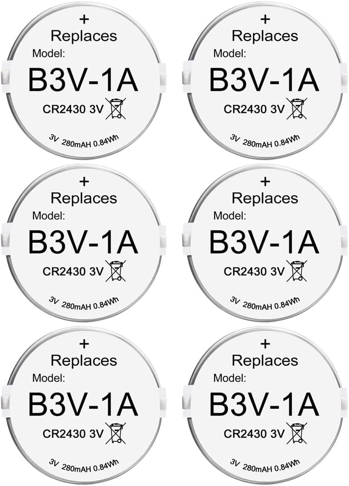 Abeden B3V 1A Lithium Replacement Batteries Compatible with High Tech Pet Single Electronic Collar Battery for Model MS-4 and MS-5 6 Pack