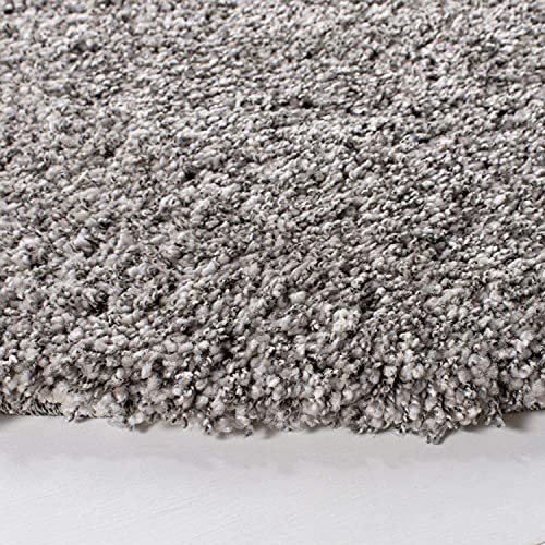 Image of CD Carpet Anti Slip Shaggy Fluffy Fur Rugs and Carpet for Living Room Bedroom Kids Room Plain Circle Carpets for Home with 2 Inch Thickness (Color Royal Grey Size 6x6 Feet Round)