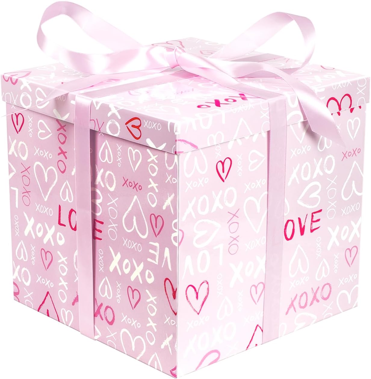 Amazon.com: Lyforpyton Large Pink Valentine's Day Gift Box with Lids ...