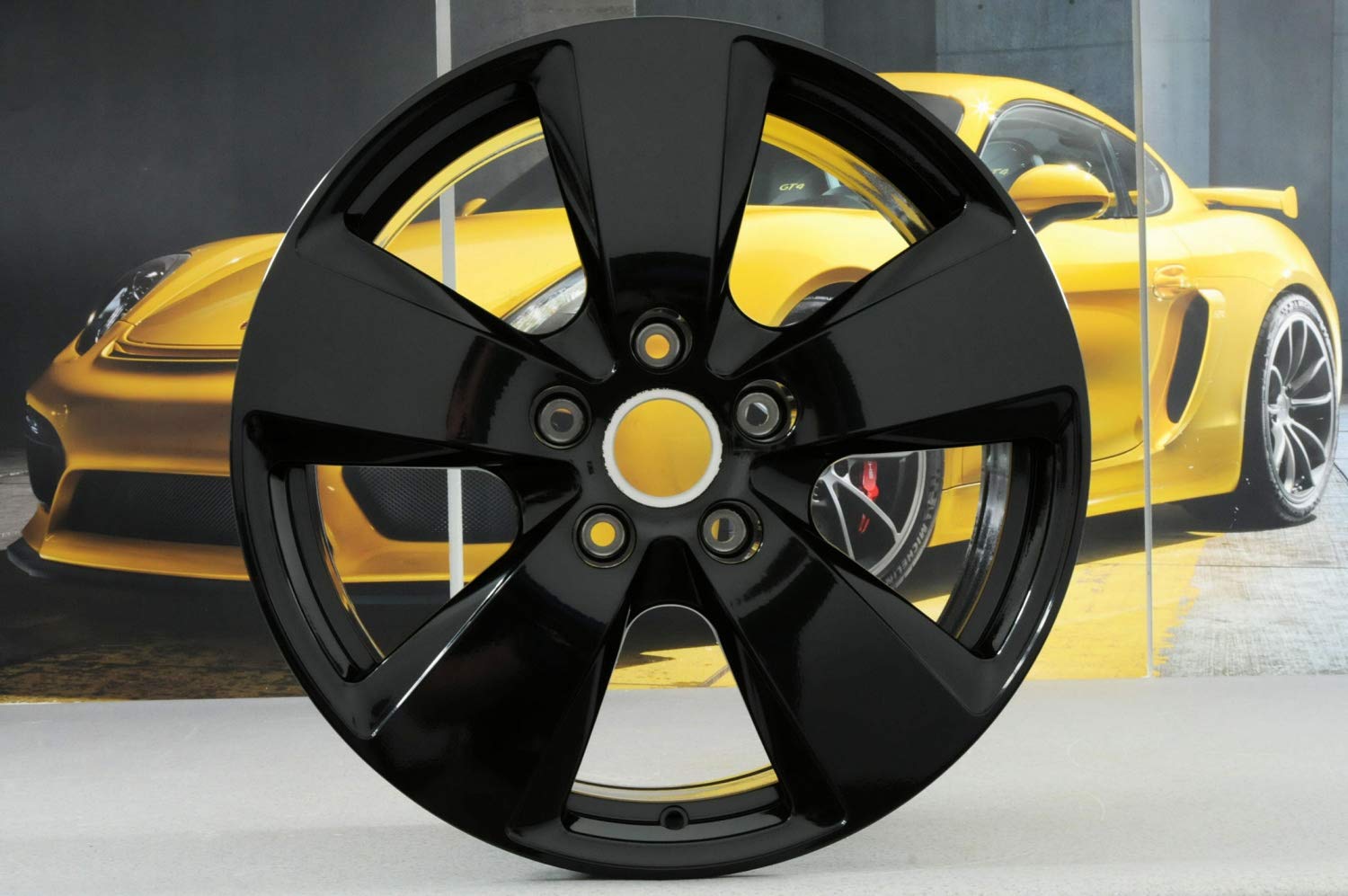 Kompatybilny z Porsche Cayenne E3/9Y0 19" zestaw felg Cayenne czarny/zestaw kół czarny