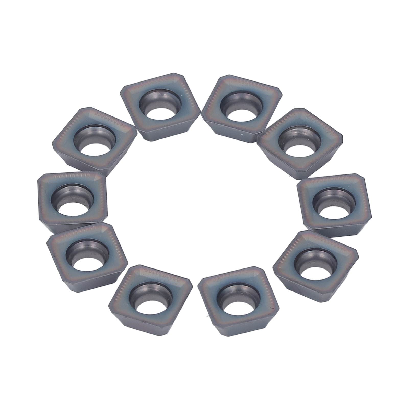 10 Uds SEKT1204AFTN-XM Fresado CNC, Cortadores de Herramientas de Carburo para Mecanizado de Metales, Brocas de Herramientas de Mecanizado de Precisión