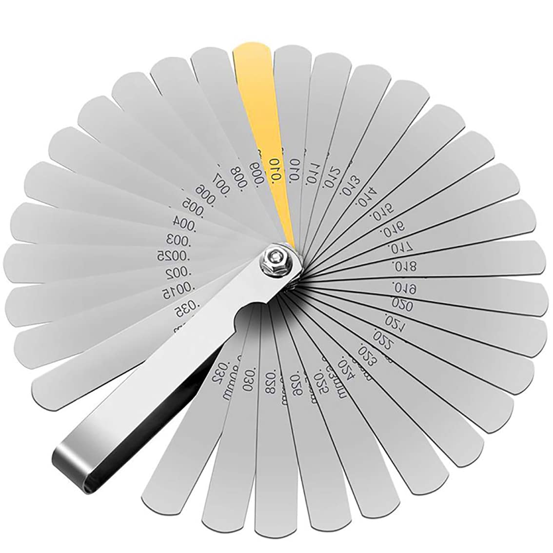 Feeler Gauges,BESTZY 2Pcs Metric Feeler Gauge Thickness Gauge Measuring