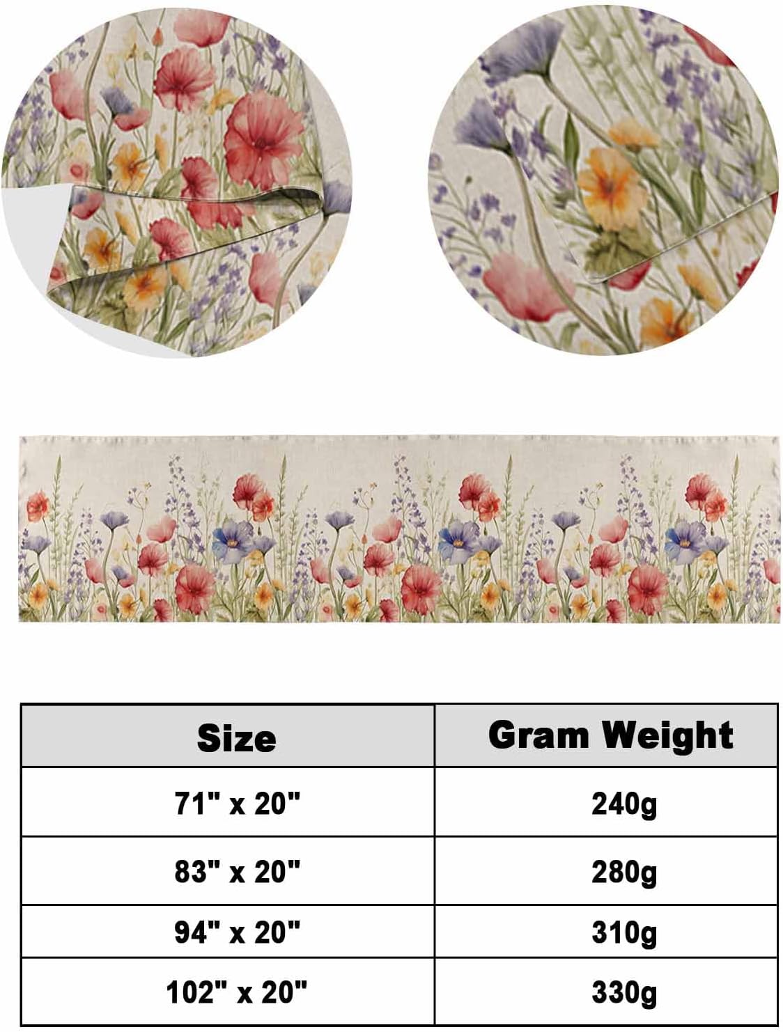 Bed Runner Scarf for Bed Foot Decor, Spring Floral Plant Bed Flags Bed Scarves, Butterfly and Flowers Lavender Daisy Burlap Bedding Scarf Protector for Bedroom/Hotel/Wedding, 102"x20" for Cal King Bed