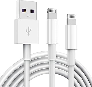 2 Pack Apple MFi Certified iPhone Charger Cable 6Ft, Apple Lightning to USB Cable Cord 6 Foot, 2.4A Fast Charging, Apple P... Price In India