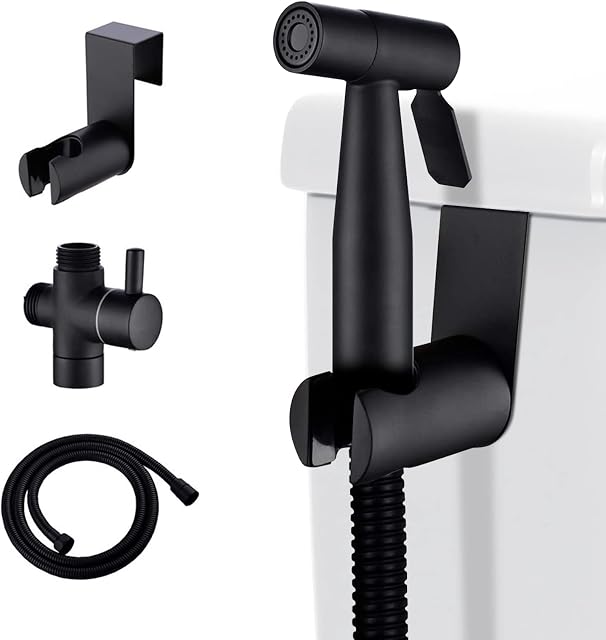 [LOSCHEN] Bidet Sprayer kit for Toilet,Hand Held Sprayer Shattaf Toilet Attachment Stainless Steel for Pet Bath/Personal Hygiene/Bathroom ,Easy to Install