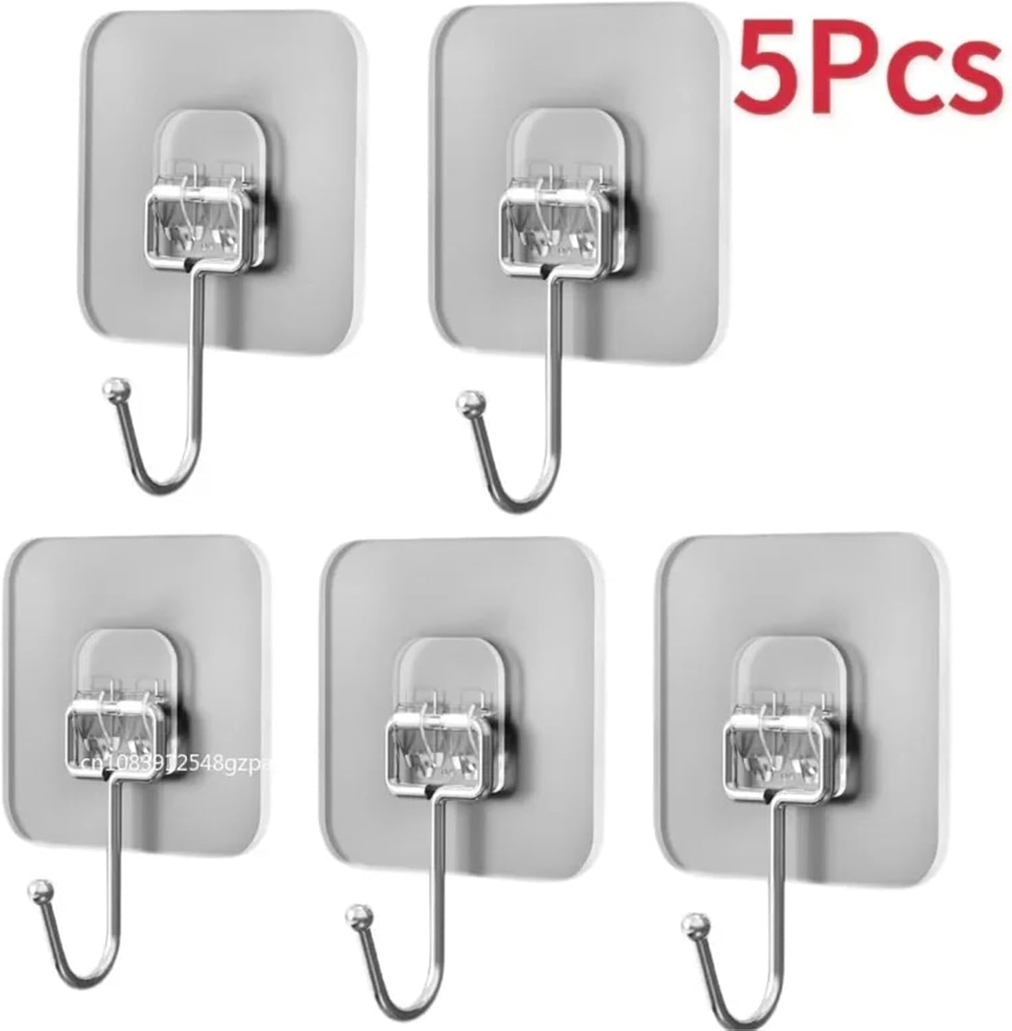 Ganchos de almacenamiento autoadhesivos metal PVC