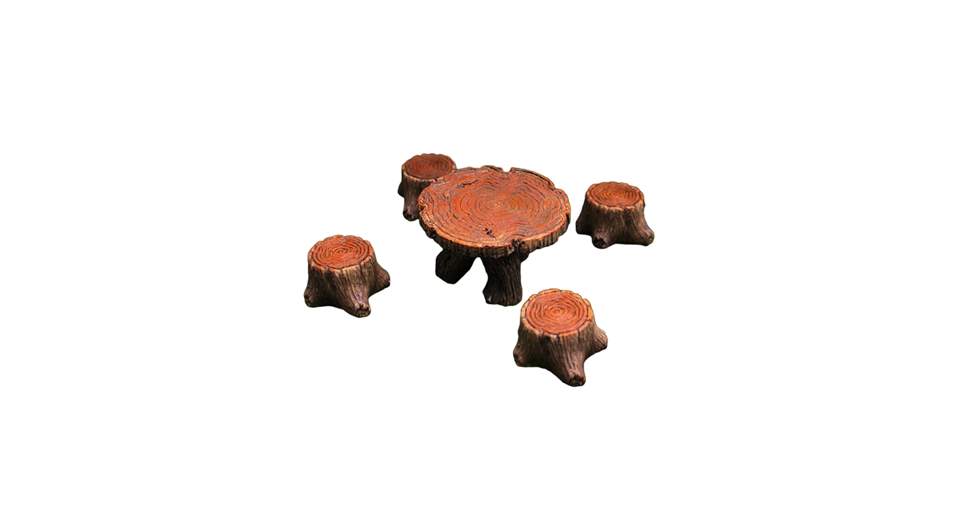 Amazon | Generic 5x 庭の切り株の置物 小さな妖精の木の切り株