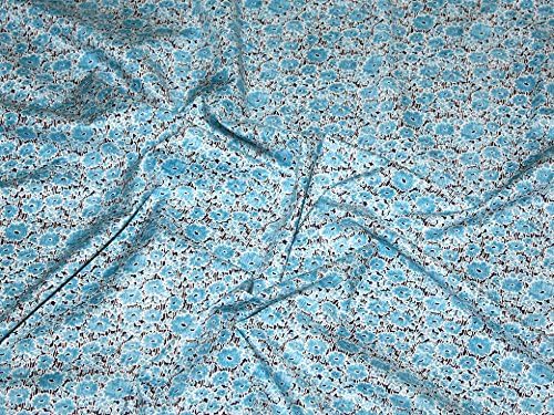 Amazon.com: Minerva Crafts Floral Print Cotton Lawn Dress Fabric Black