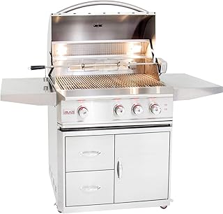 review Blaze Professional 3-burner Propane Gas Grill With Rear Infrared Burner On Cart
