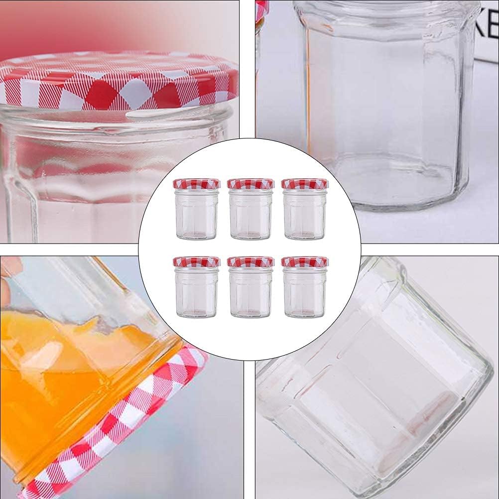 6 Packs Glass Sealed Can Food Container Honey Container&Frac14;&Circ; 200Ml&Frac14;&Permil;