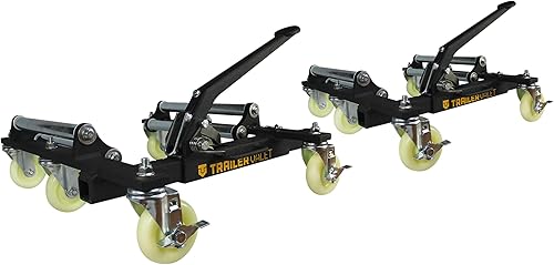 Miniatura 16 de Trailer Valet Carrito de 6 ruedas resistente para remolques de eje tándem - Capacidad de 2,000 libras por rueda - Maniobra suave para caravanas