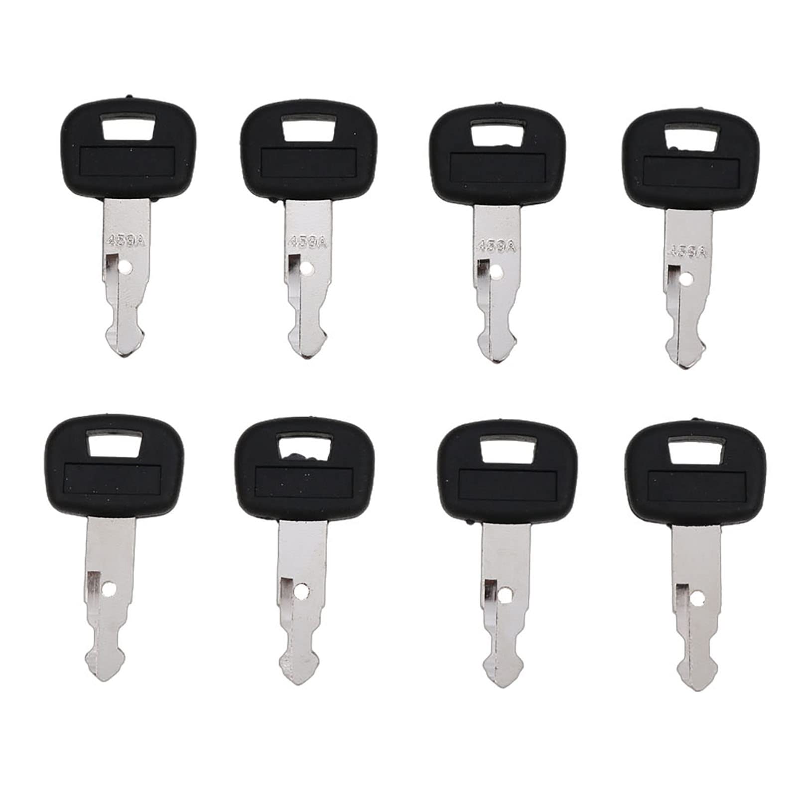 FridayParts 8pcs Ignition Key Compatible for Kubota Track Loaders SVL75 SVL90 SVL95-2S U15 U17 KX121-3 KX161-3 KX41-3 KX71-3 KX91-3 Parts # 459A Replacement