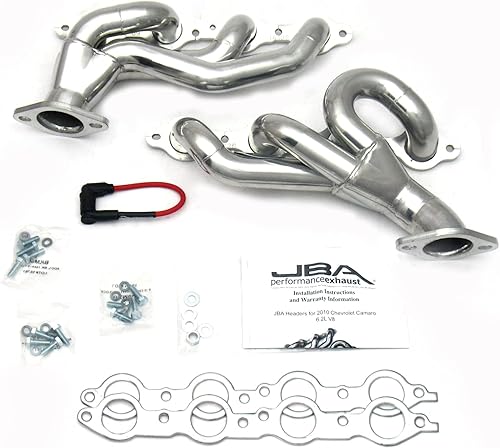 JBA 1812sjs 134 Shorty plata cerámica cabecera de escape de acero inoxidable para Camaro Ss 1011