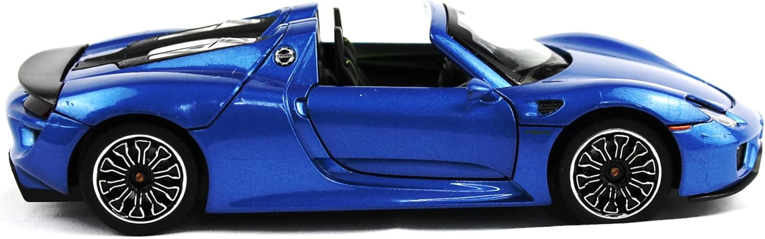 Motor city classics 1:24 2010 Porsche 918 Spyder - Blue - Optimum Diecast