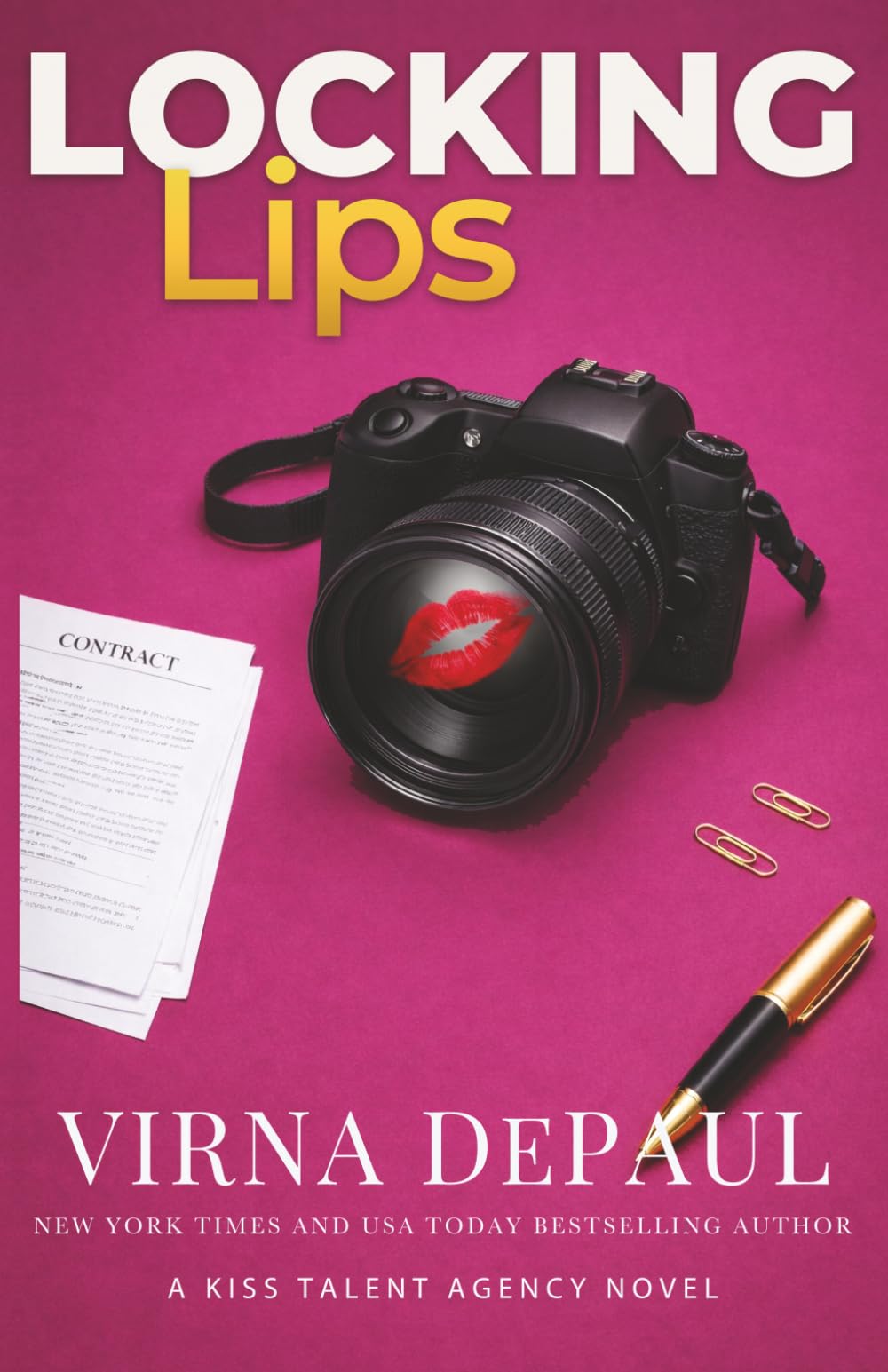 Locking Lips: A Chance Encounter Forced Proximity Romance (Kiss Talent Agency)