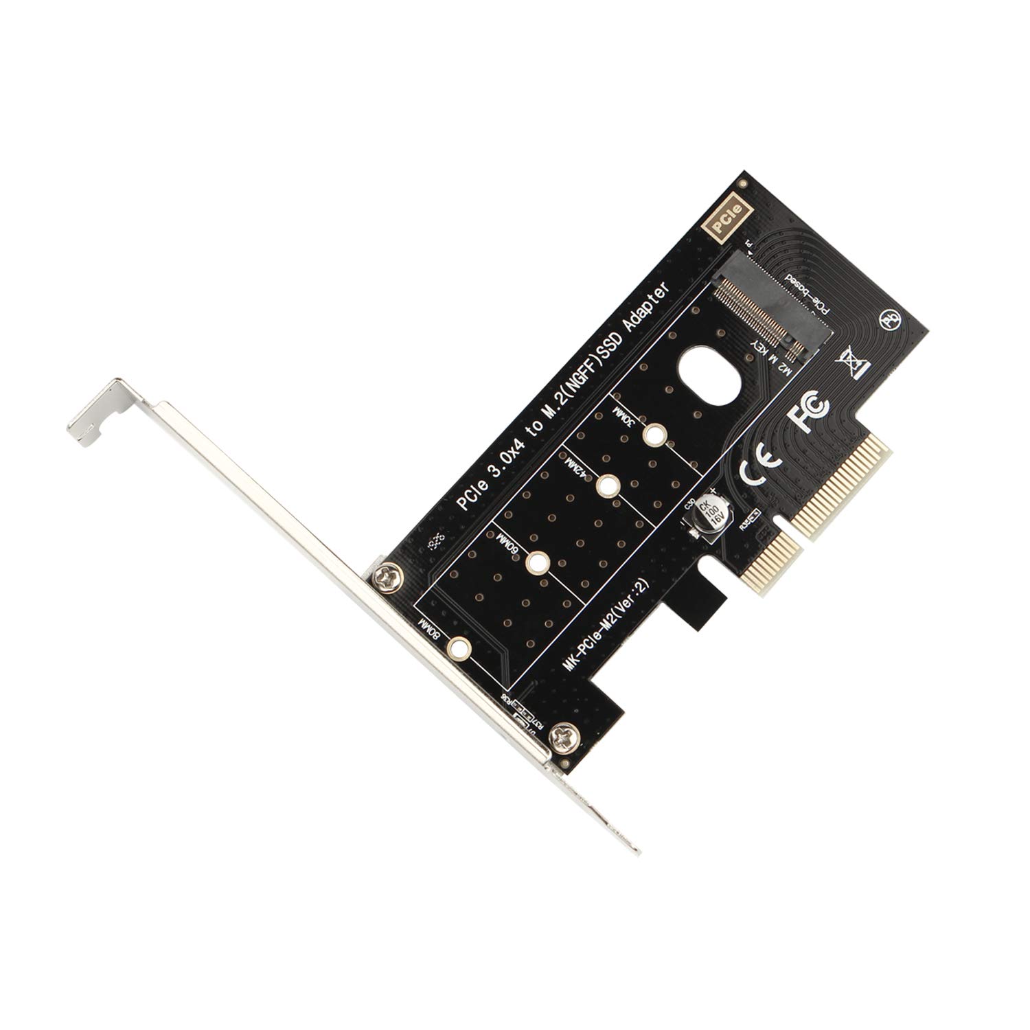 Scheda Adattatore M.2 NVMe SSD a PCIE X16, 4 Porte M Key, Convertitore Disco Rigido, ph44 Scheda Adattatore M.2 NVMe SSD a PCIE X16, 4 Porte M Key, Convertitore Disco Rigido, ph44
