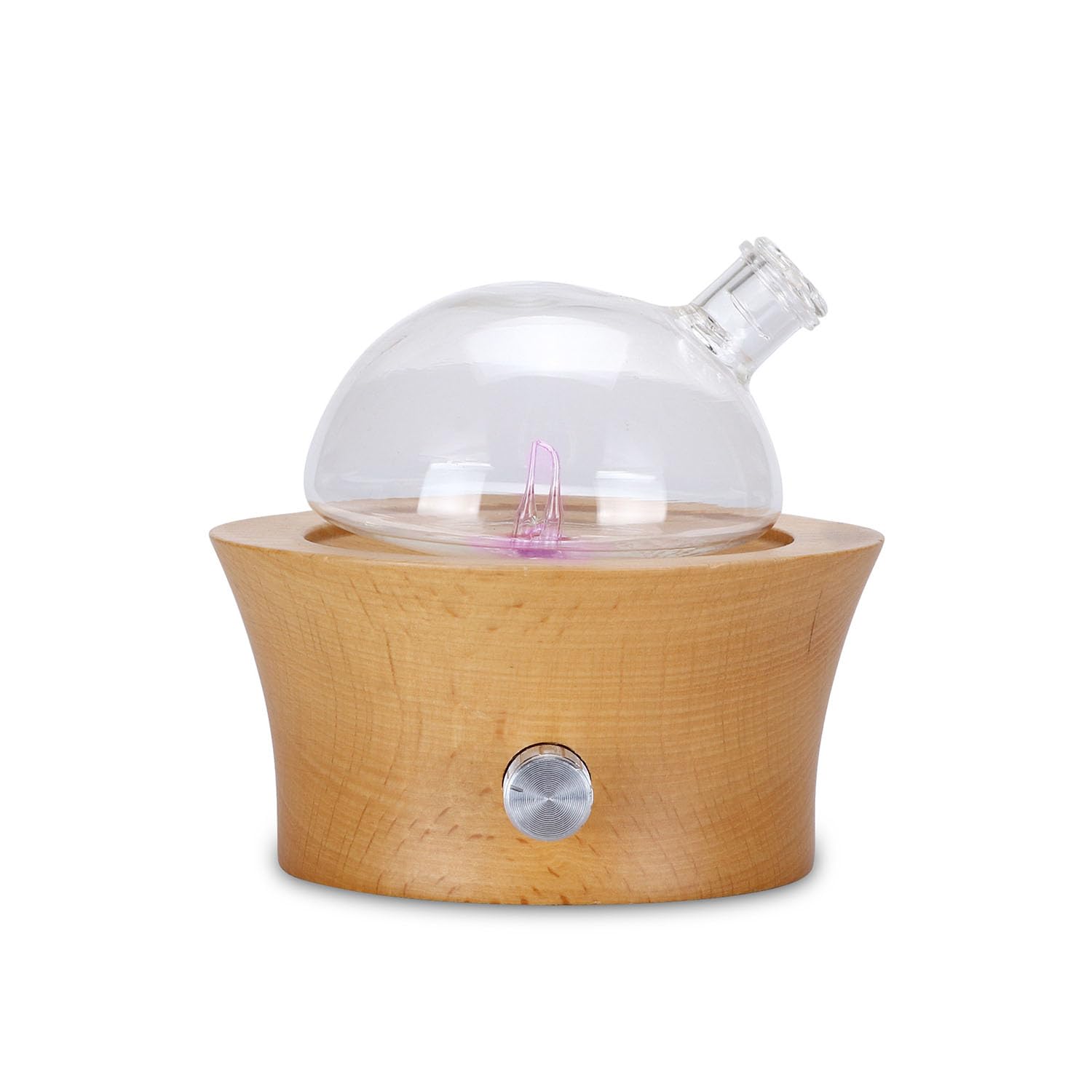Waterless Ätherisches Öl Diffusor Handmade Glas Massivholz Professional Grade Kaltluft Technologie für Schlafzimmer Büro Yoga Spa