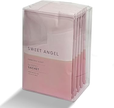 6 Pack Sachet Sweet Angel Long Lasting Home Fragrance for Drawers Dressers Closets Cars Kitchen