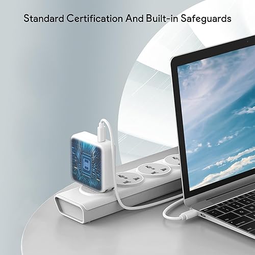 Miniatura 6 de Cargador Mac Book Pro - Cargador USB C de 96 W para puerto USB C, MacBook Pro y MacBook Air, iPad Pro, Samsung Galaxy y todos los dispositivos tipo