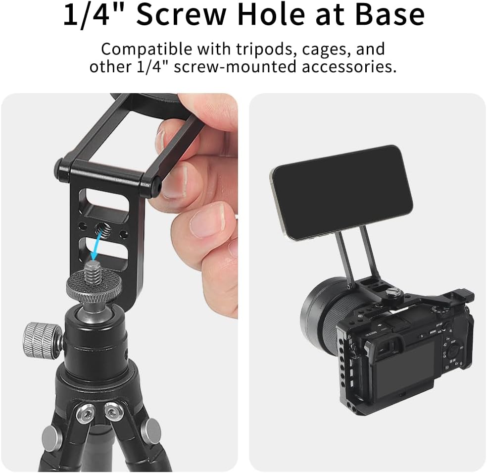 FEICHAO Double-Sided Magnetic Folding Phone Holder Desktop Holder Selfie Stick Bracket for Magnetic Functional Cell Phone Accessories (Magnetic Fill Light Set)