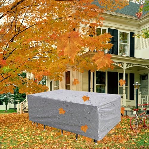 Extra große Abdeckung für Gartenmöbel-Set, 90 x 90 x 40 cm (L x B x H), robuste Abdeckung für Terrassentisch und Stuhl, wasserdicht, für rechteckige Tische