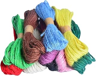 FAVOMOTO 12 Rolls Nativity Crafts Colored Twine Hand Decor Wrapping Twine Knitting Rope Gift Wrapping Crafts Gift Twine Braided Rope Decorate Rope Gift Jute Ring Label