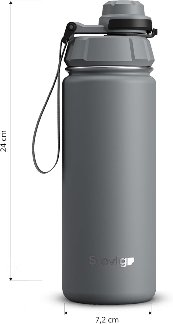1 Hand Leak-proof Sealed Steel Thermos 500 ml Gray St-209