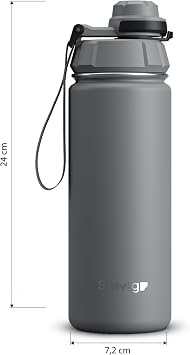 1 Hand Leak-proof Sealed Steel Thermos 500 ml Gray St-209