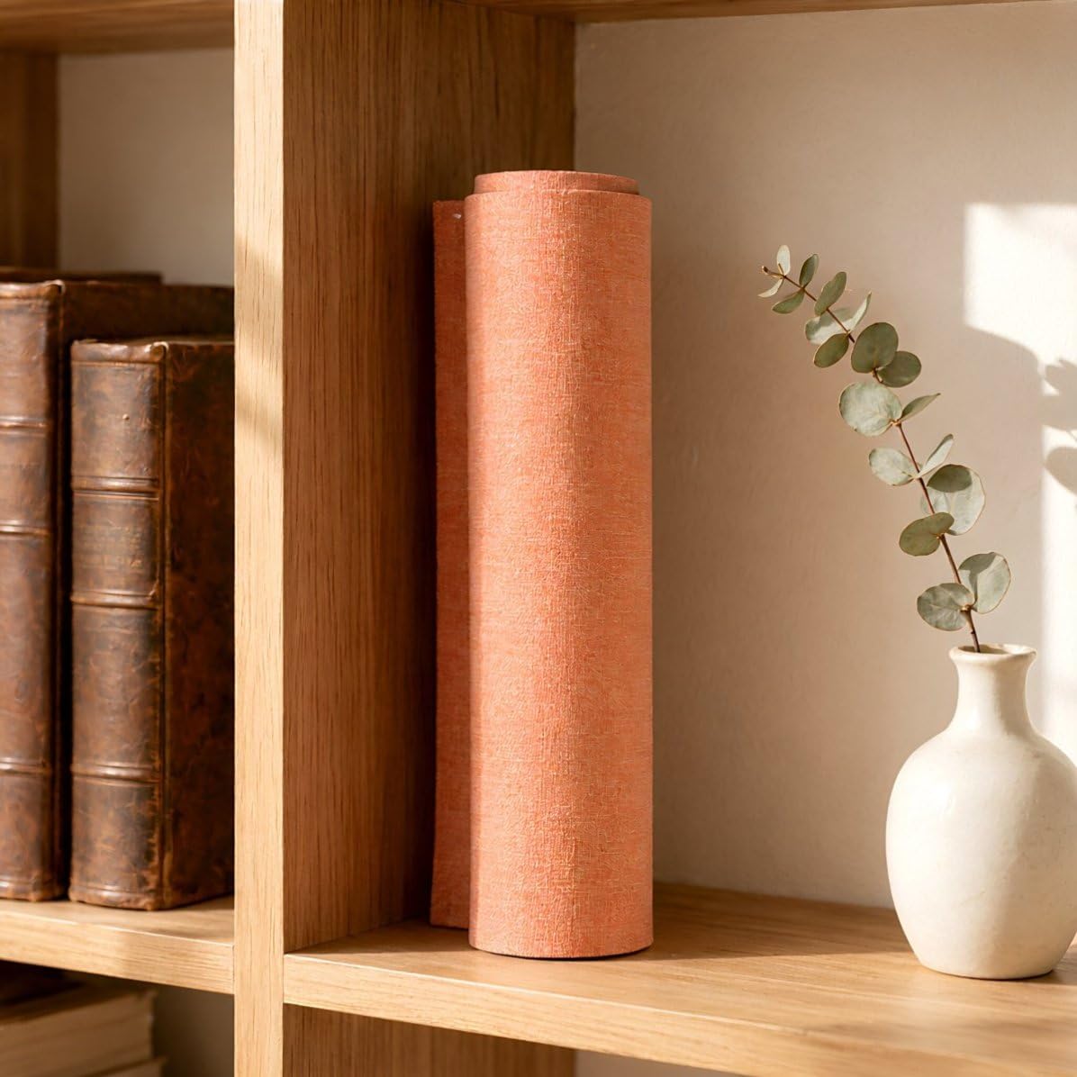 PACKOVE 4 Rouleaux Couverture en Tissu pour Album Photo, Reliure en Lin
