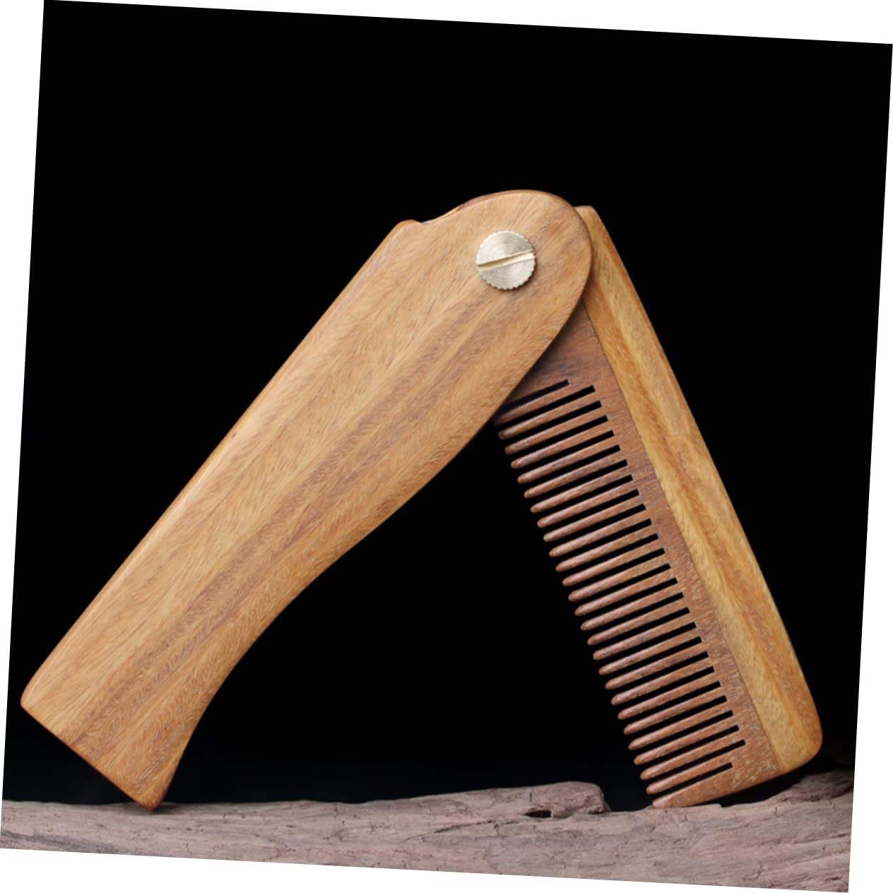 FRCOLOR 5 Set pettine per barba pettine in legno per uomo tascabile domestico pettini fornitura barba da in legno scaricare la di buono