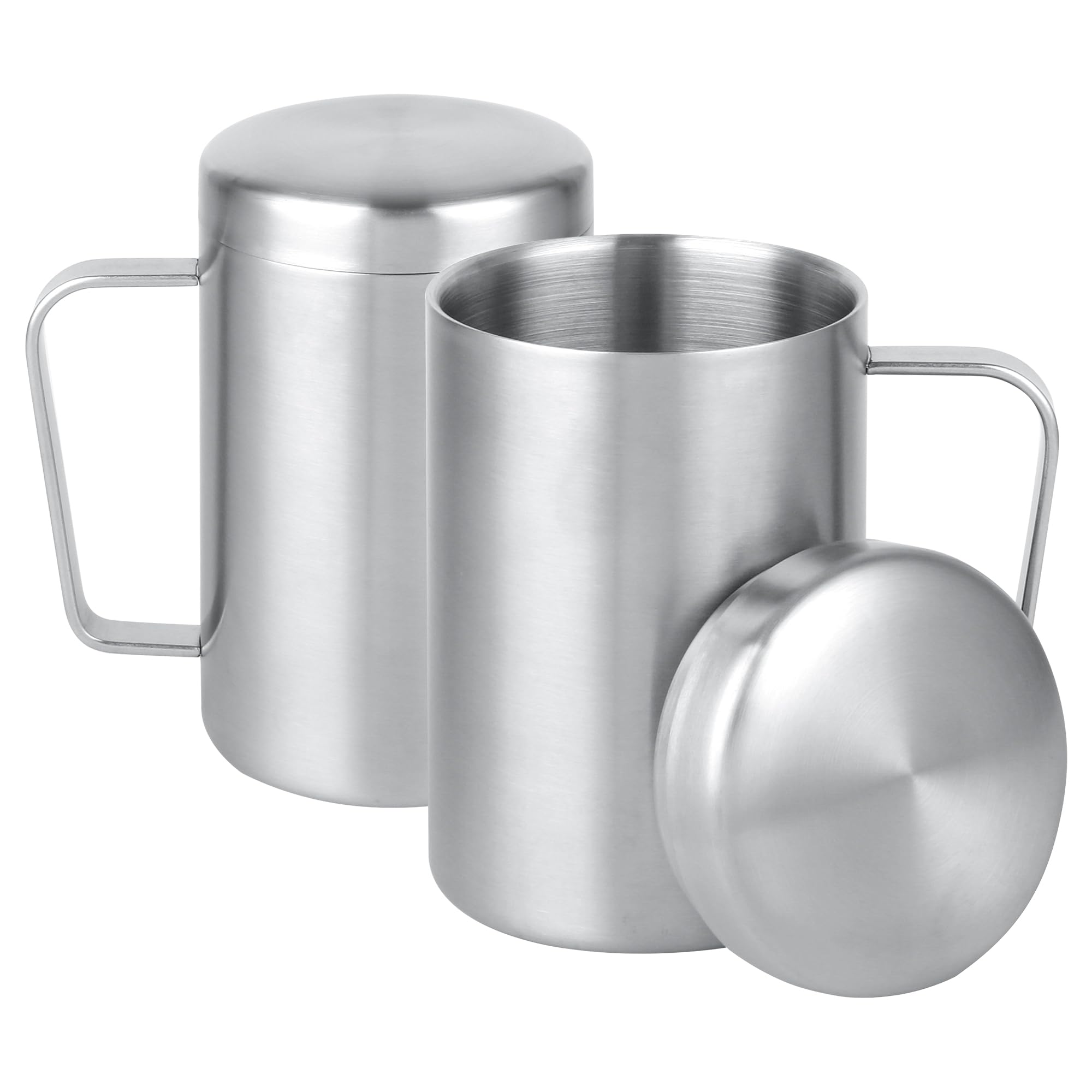 Amazon.com | Jvsot 17 oz Stainless Steel Camping Mugs with Handles