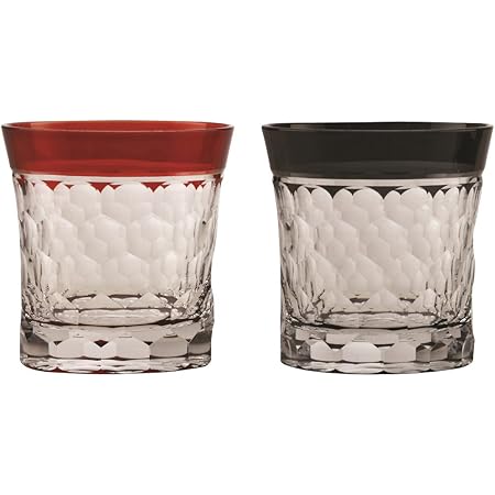 Amazon すみだ江戸切子館 川井更造作 オールドグラス ペア 桐箱入 亀甲 1754 44br ロックグラス オンライン通販