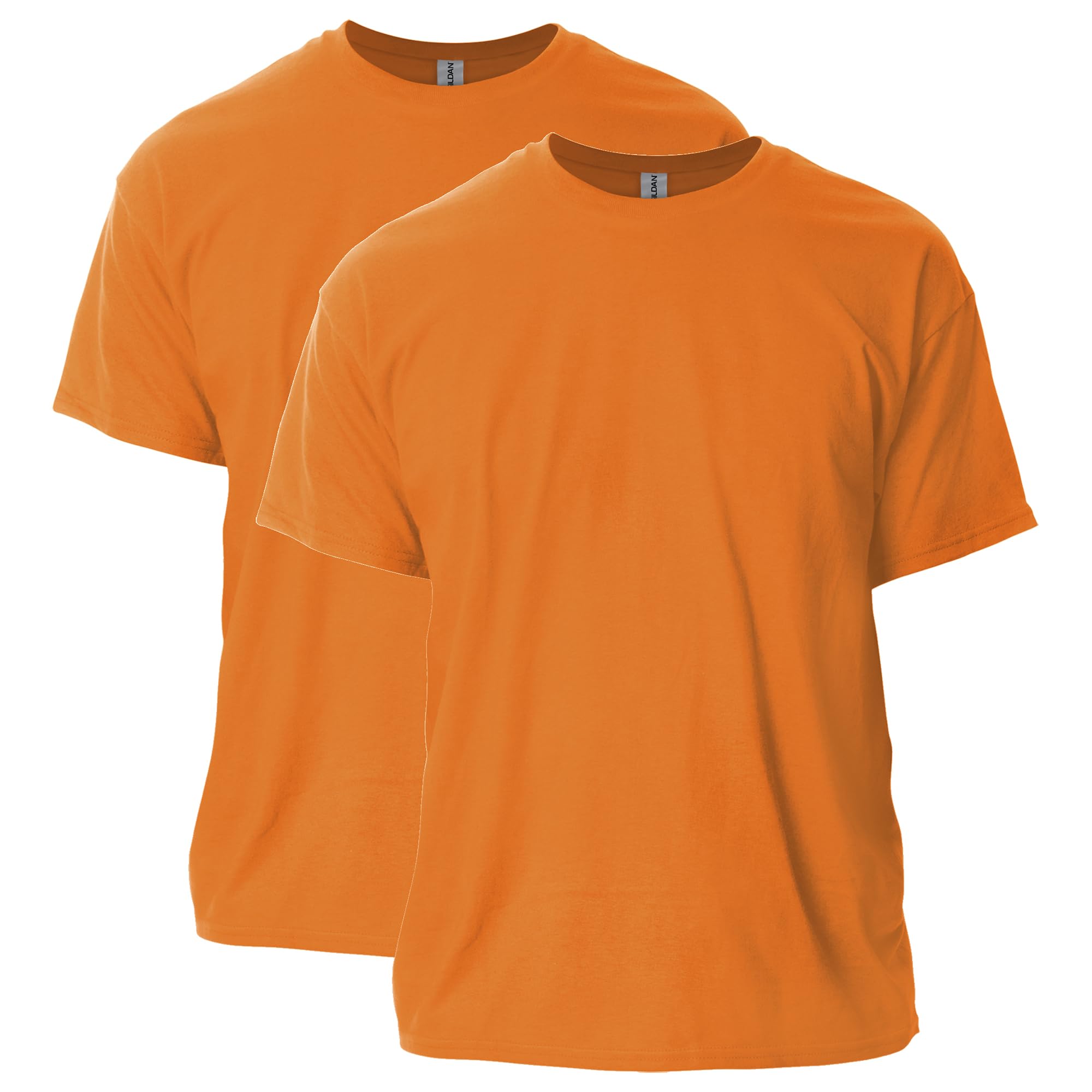 Gildan Men's Ultra Cotton T-Shirt, Style G2000, 2-Pack, Orange, Medium