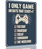 Game Room Decor Sign - Gamer Room Decor for Boys, Game Room Accessories and Decor, Adults, Teens, Gaming Decorations, Gamer Gifts For Christmas, Birthday, Cool Room Accessories By Opix Design