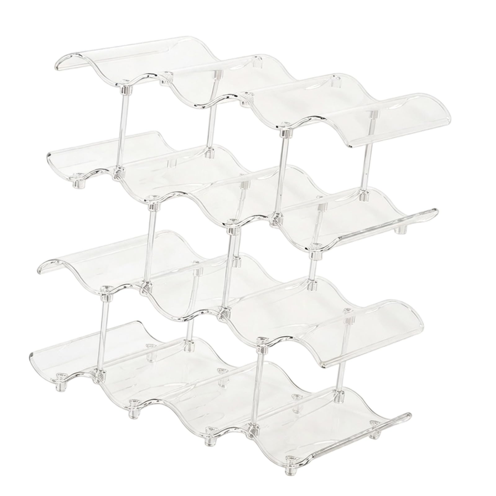 Qusinfc Space Saving Cup Storage Rack with Nonslip Pads Cup Organizers Ideal for Kitchen Bathroom and Workspaces Organization Storage