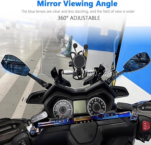 Miniatura 9 de Accesorios de motocicleta Kit de soporte de movimiento hacia adelante Espejo retrovisor para Yamaha X-MAX 300 XMAX300 X-MAX 300 X-Max300 2017-2023