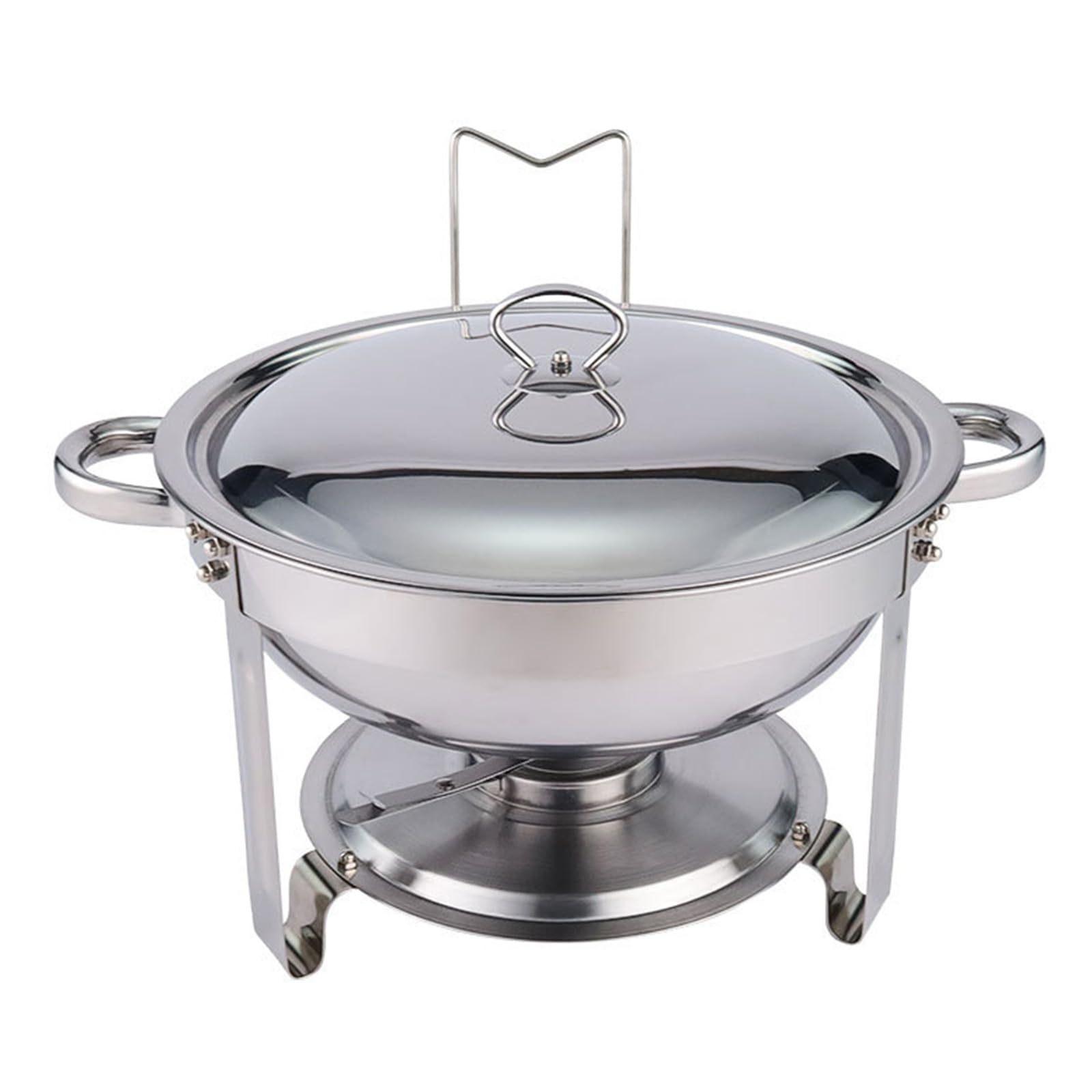 Elnwnnkc 3 Sturdy 4.5L Insulated Serving, Nonrust Steel Round Food Warmer with Secure Lid for Catering & Kitchens Insulated Food Warmers with Temperature Control