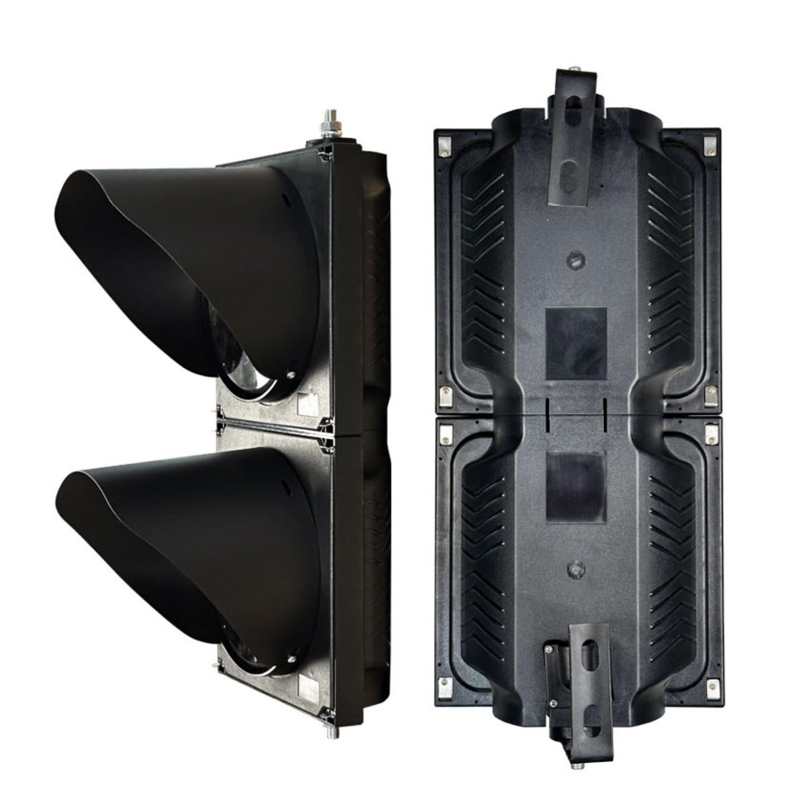 8 Inch Traffic Signal Light - Red/Green LED, AC 85-265V, IP54 Water Resistant, PC Housing